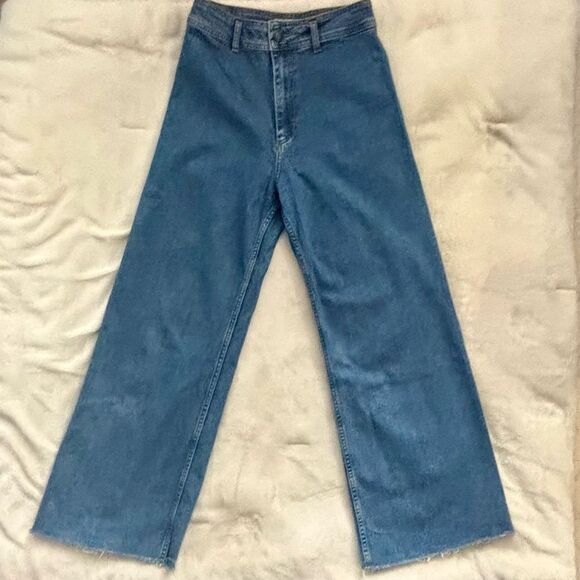 Zara Denim - Zara Wide Leg Pants | Size 6 | High Rise Trousers